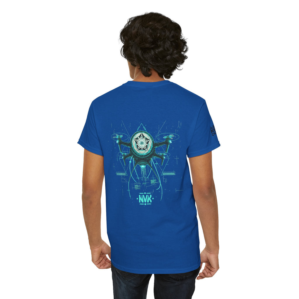 NVK ALIEN DRONE EMBLEM TEE™ — Futuristic Tech Graphic