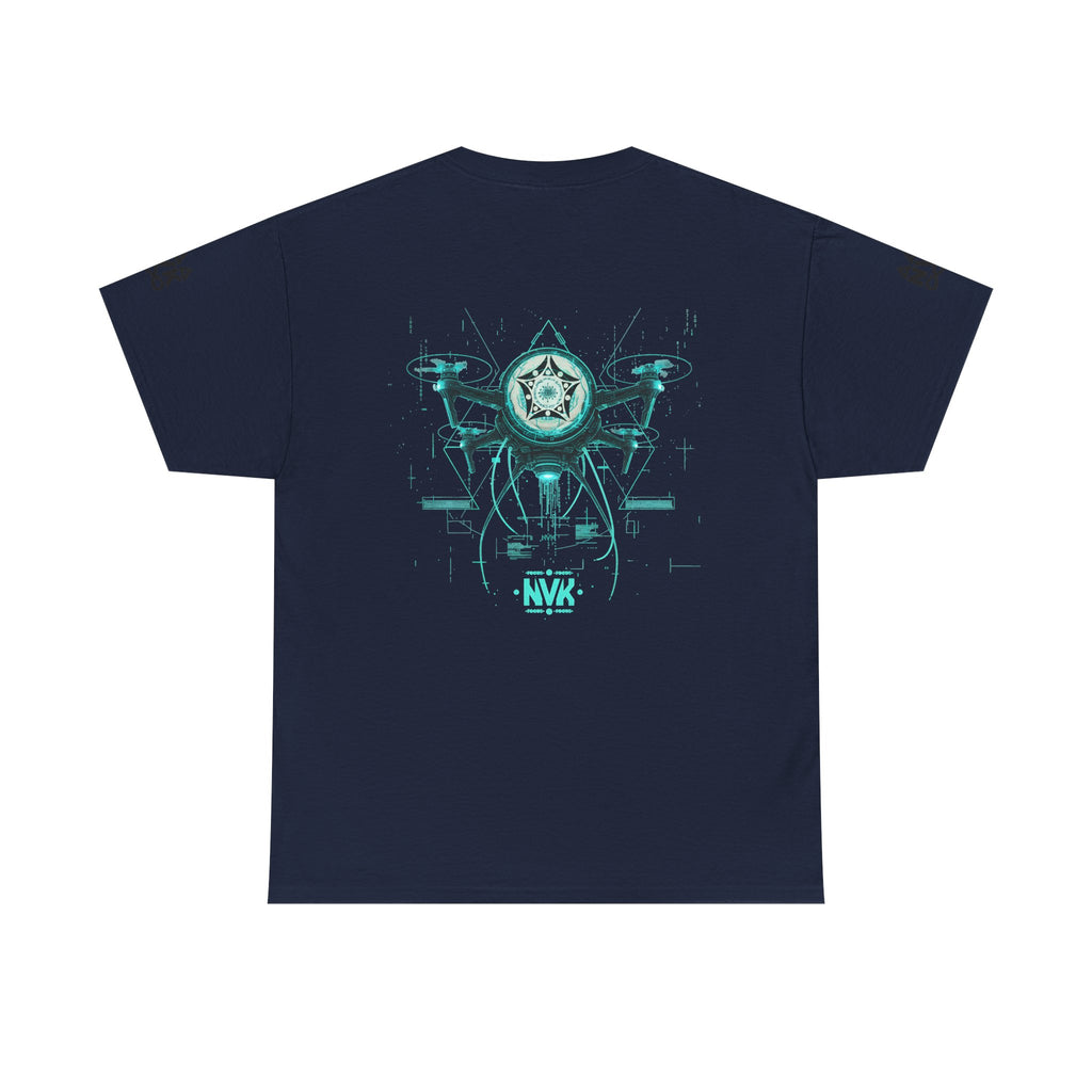 NVK ALIEN DRONE EMBLEM TEE™ — Futuristic Tech Graphic