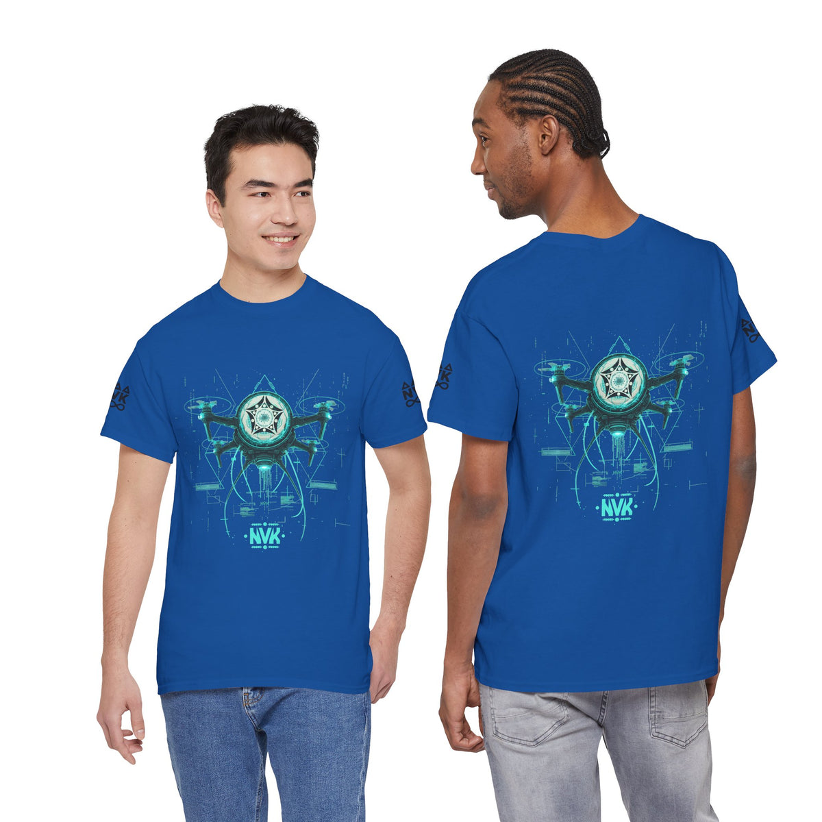 NVK ALIEN DRONE EMBLEM TEE™ — Futuristic Tech Graphic