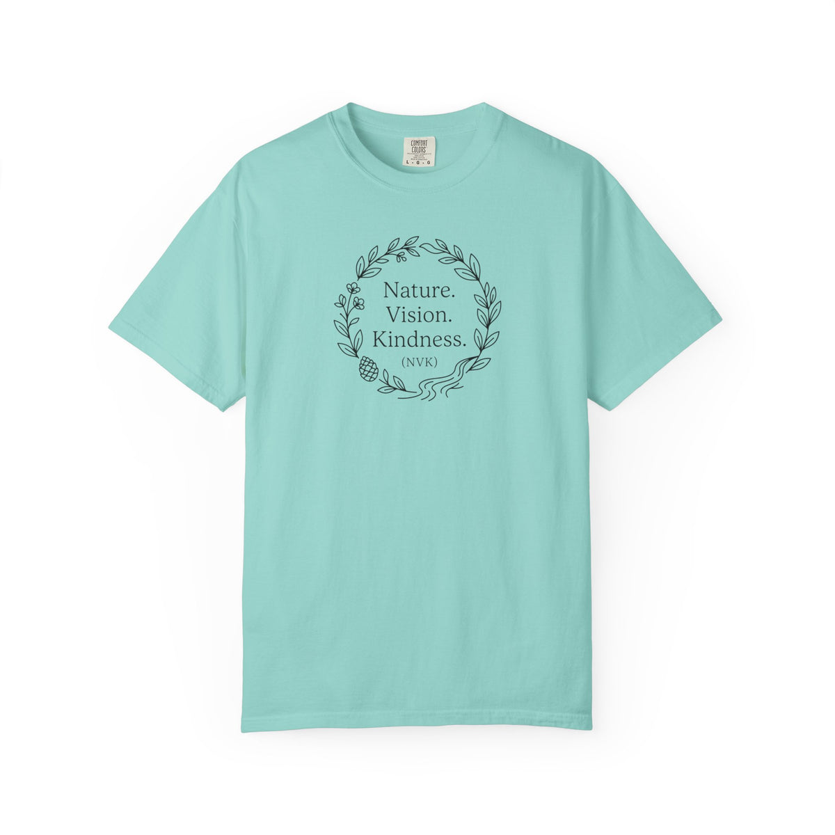 NVK NATURE VISION KINDNESS TEE™ — Floral Wreath Graphic