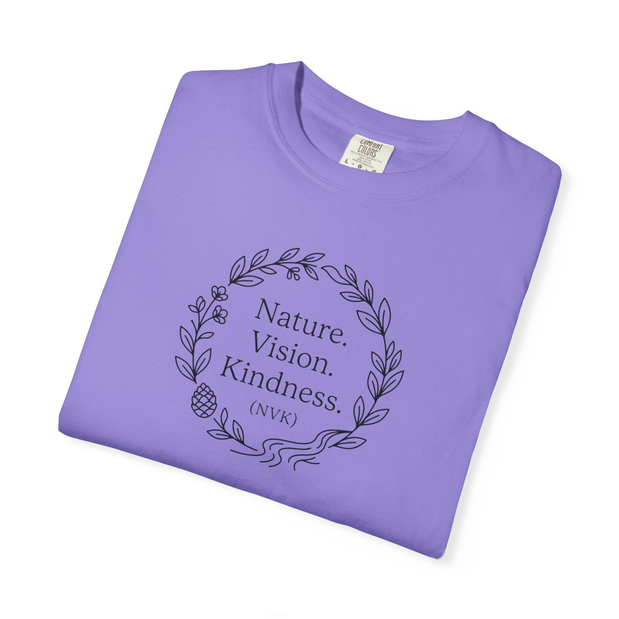 NVK NATURE VISION KINDNESS TEE™ — Floral Wreath Graphic