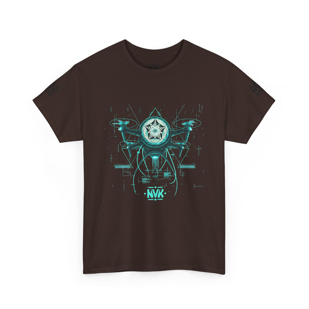 NVK ALIEN DRONE EMBLEM TEE™ — Futuristic Tech Graphic