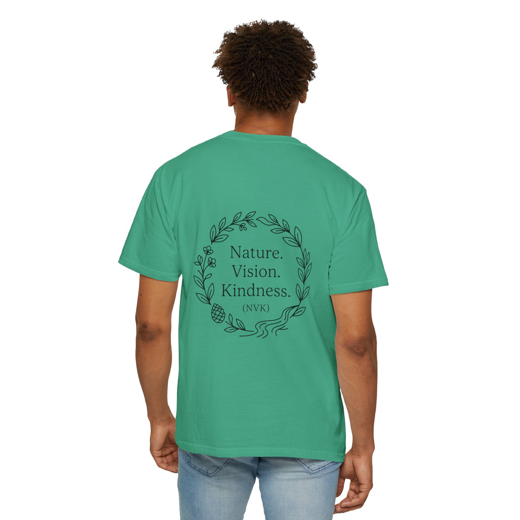 NVK NATURE VISION KINDNESS TEE™ — Floral Wreath Graphic