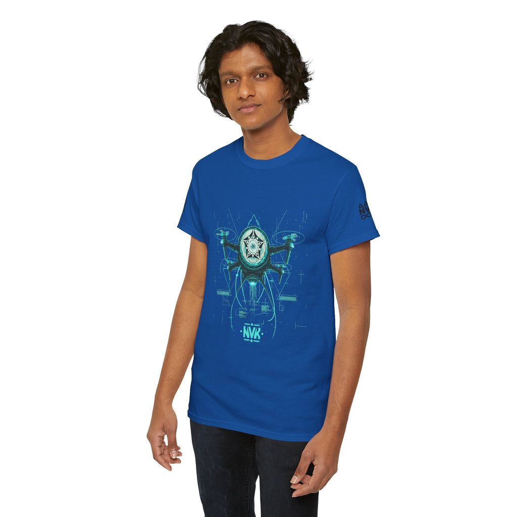 NVK ALIEN DRONE EMBLEM TEE™ — Futuristic Tech Graphic