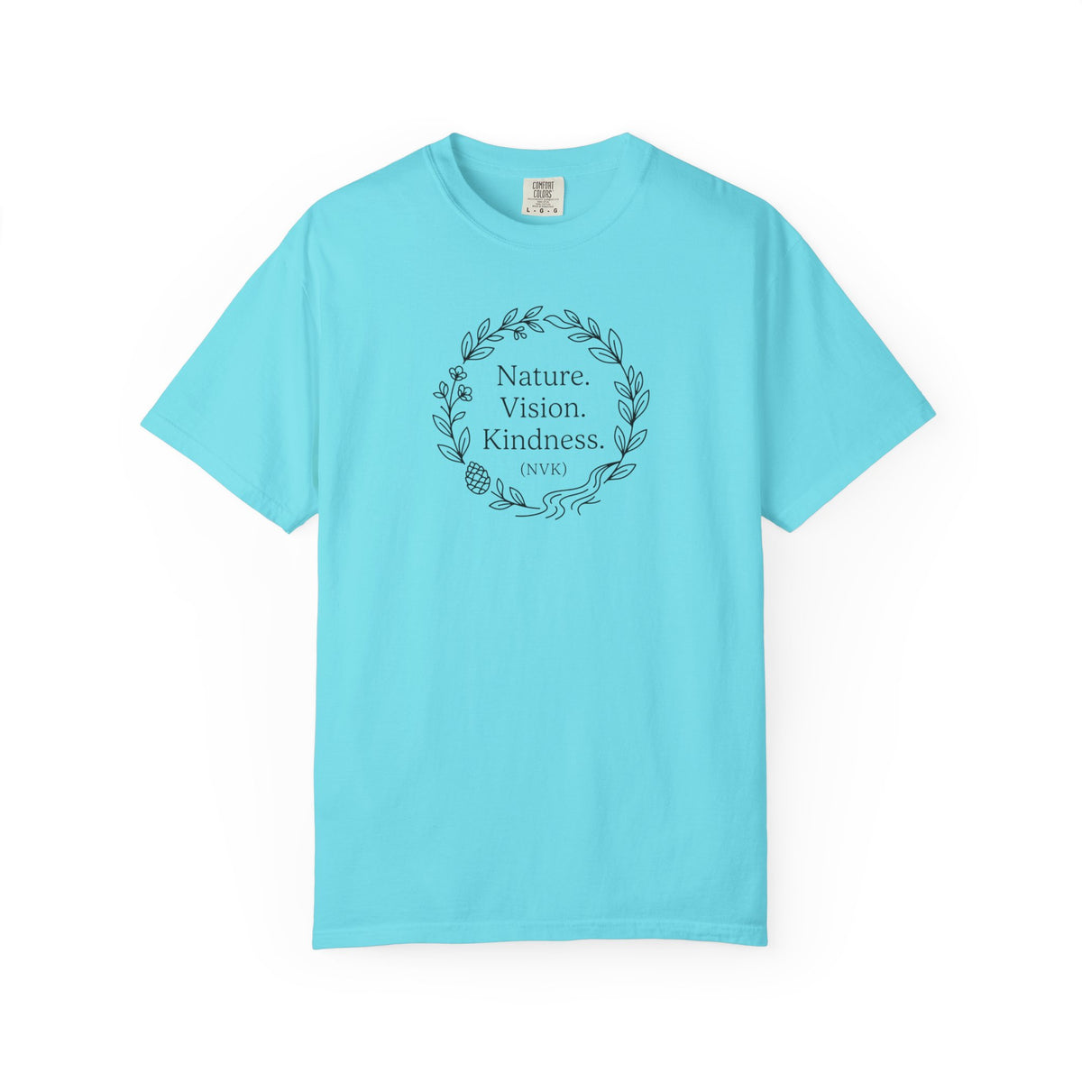 NVK NATURE VISION KINDNESS TEE™ — Floral Wreath Graphic