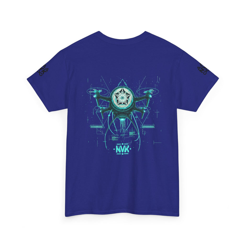 NVK ALIEN DRONE EMBLEM TEE™ — Futuristic Tech Graphic
