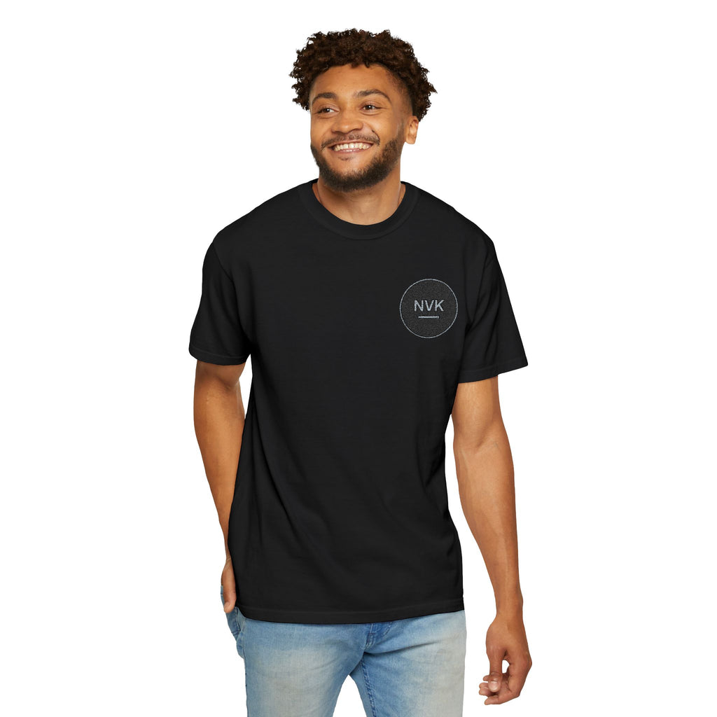 NVK MINIMAL LOGO TEE™ — Heavyweight Garment-Dyed Essential