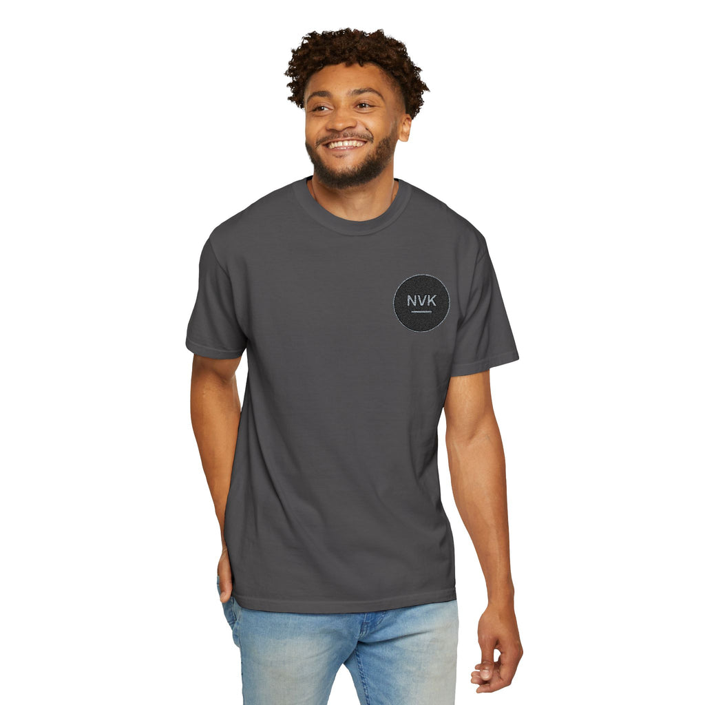 NVK MINIMAL LOGO TEE™ — Heavyweight Garment-Dyed Essential