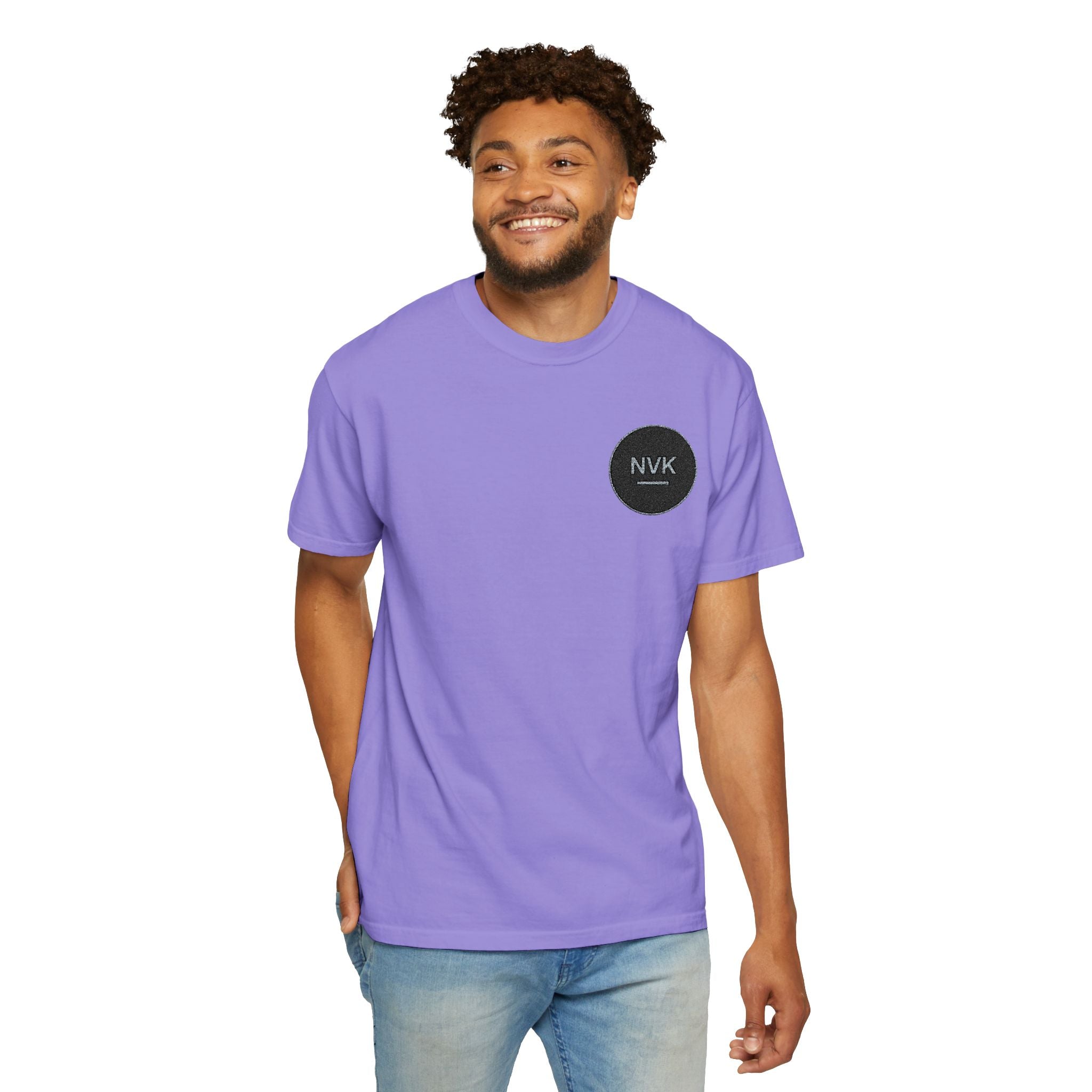NVK MINIMAL LOGO TEE™ — Heavyweight Garment-Dyed Essential