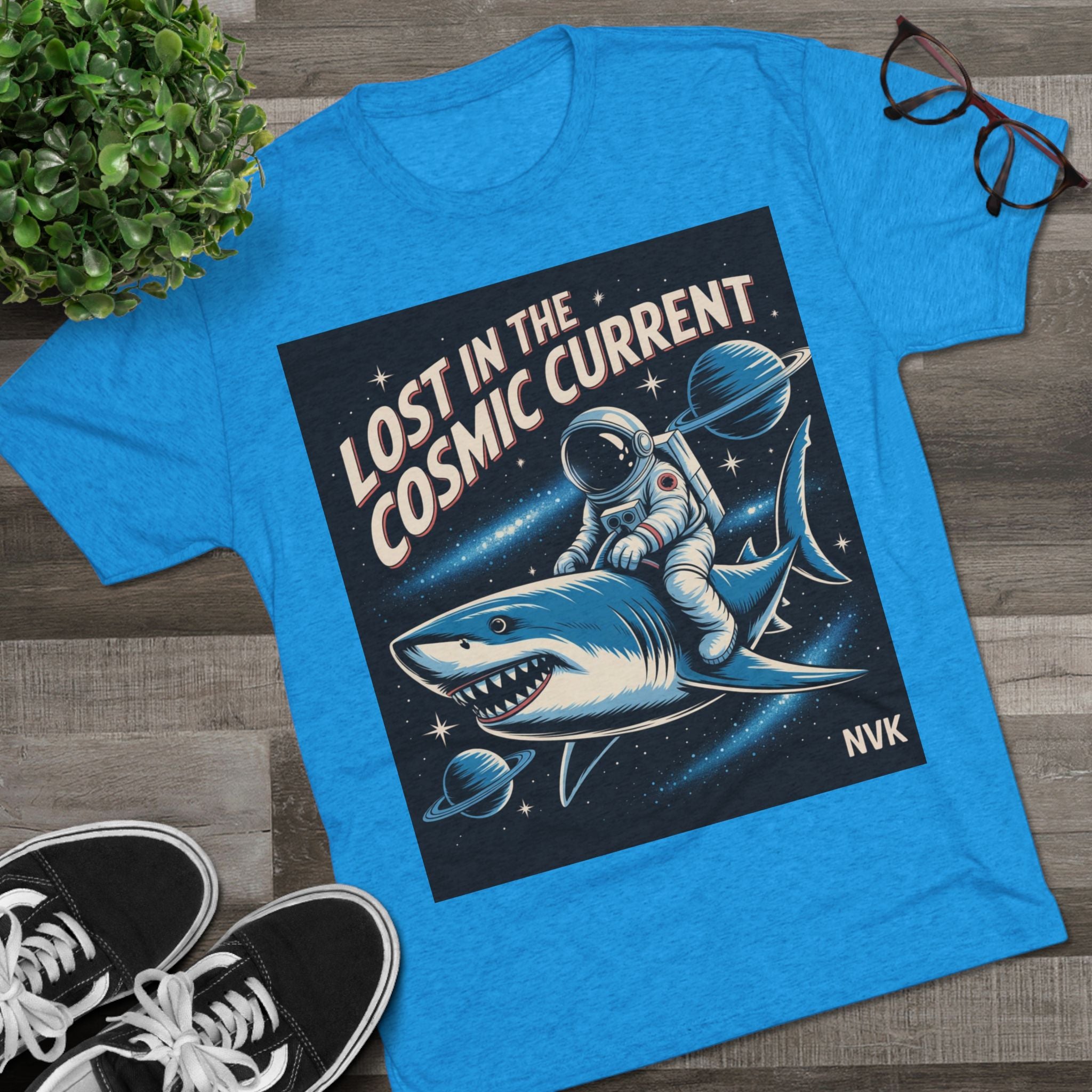 NVK COSMIC CURRENT TEE™ — Unisex Tri-Blend Graphic