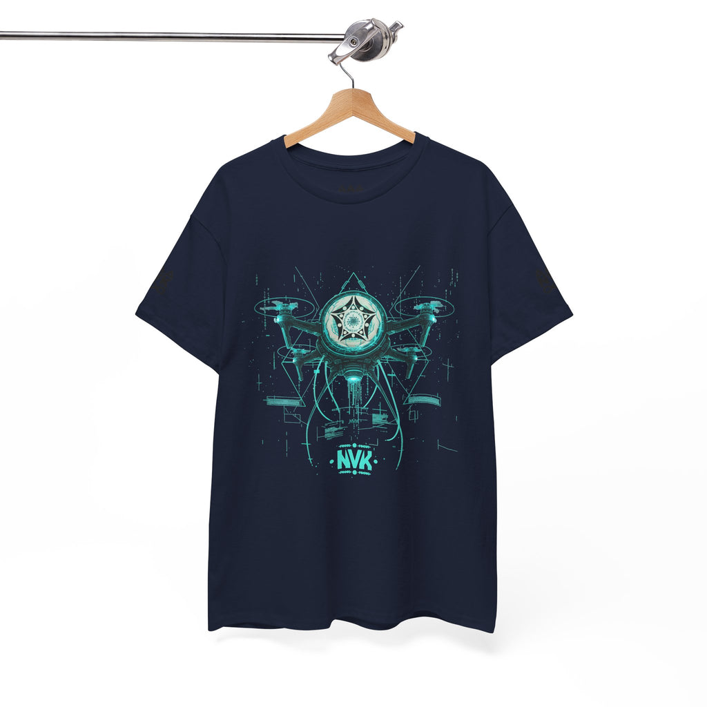NVK ALIEN DRONE EMBLEM TEE™ — Futuristic Tech Graphic