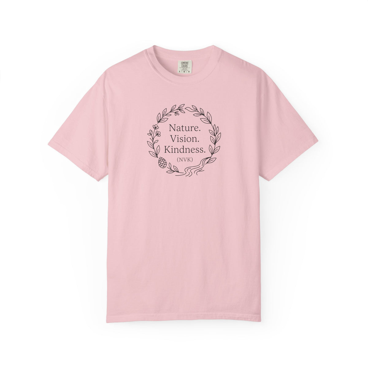 NVK NATURE VISION KINDNESS TEE™ — Floral Wreath Graphic