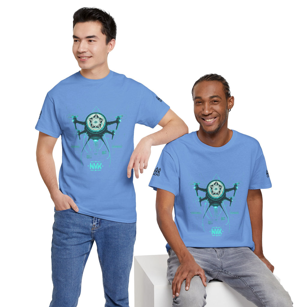 NVK ALIEN DRONE EMBLEM TEE™ — Futuristic Tech Graphic