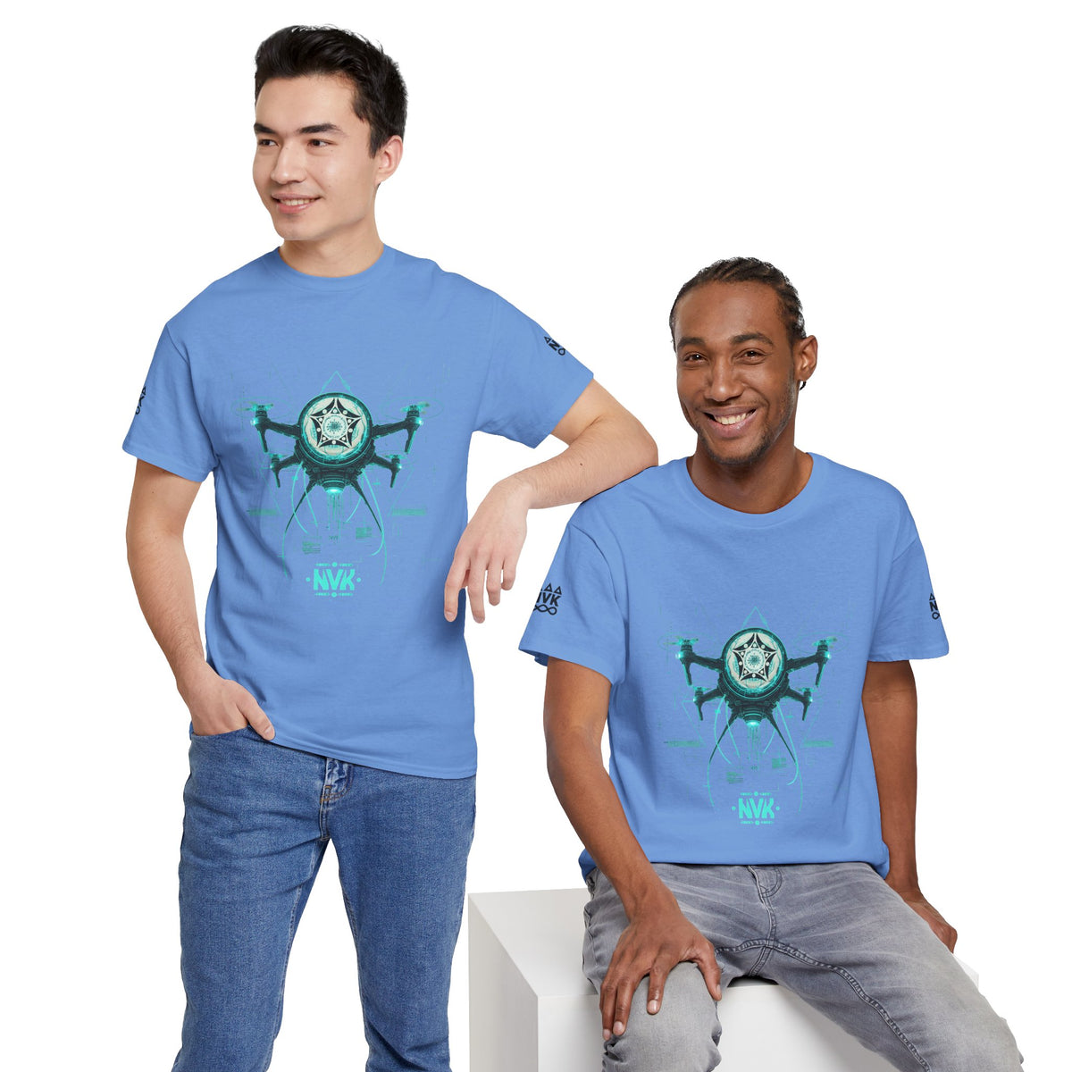 NVK ALIEN DRONE EMBLEM TEE™ — Futuristic Tech Graphic