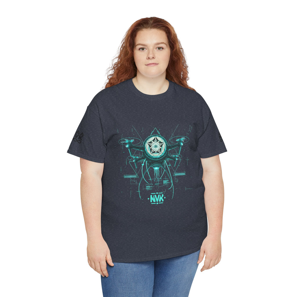 NVK ALIEN DRONE EMBLEM TEE™ — Futuristic Tech Graphic