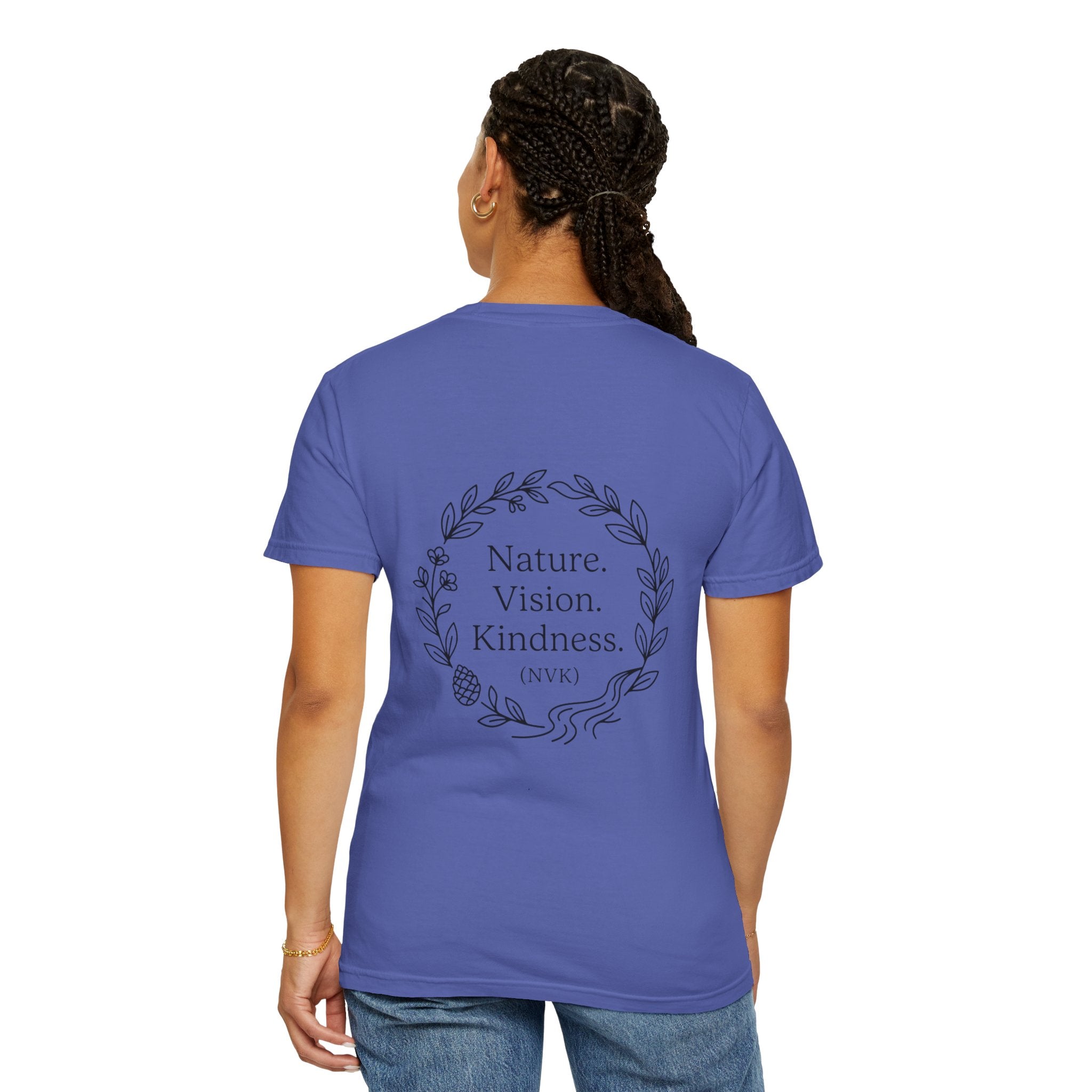 NVK NATURE VISION KINDNESS TEE™ — Floral Wreath Graphic