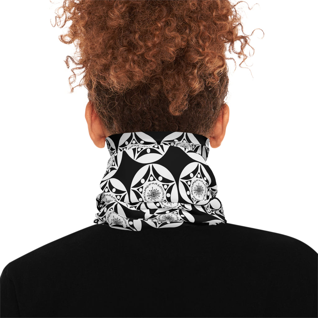 NVK NEON VALKYRIE NECK GAITER™ — Geometric Mandala Pattern