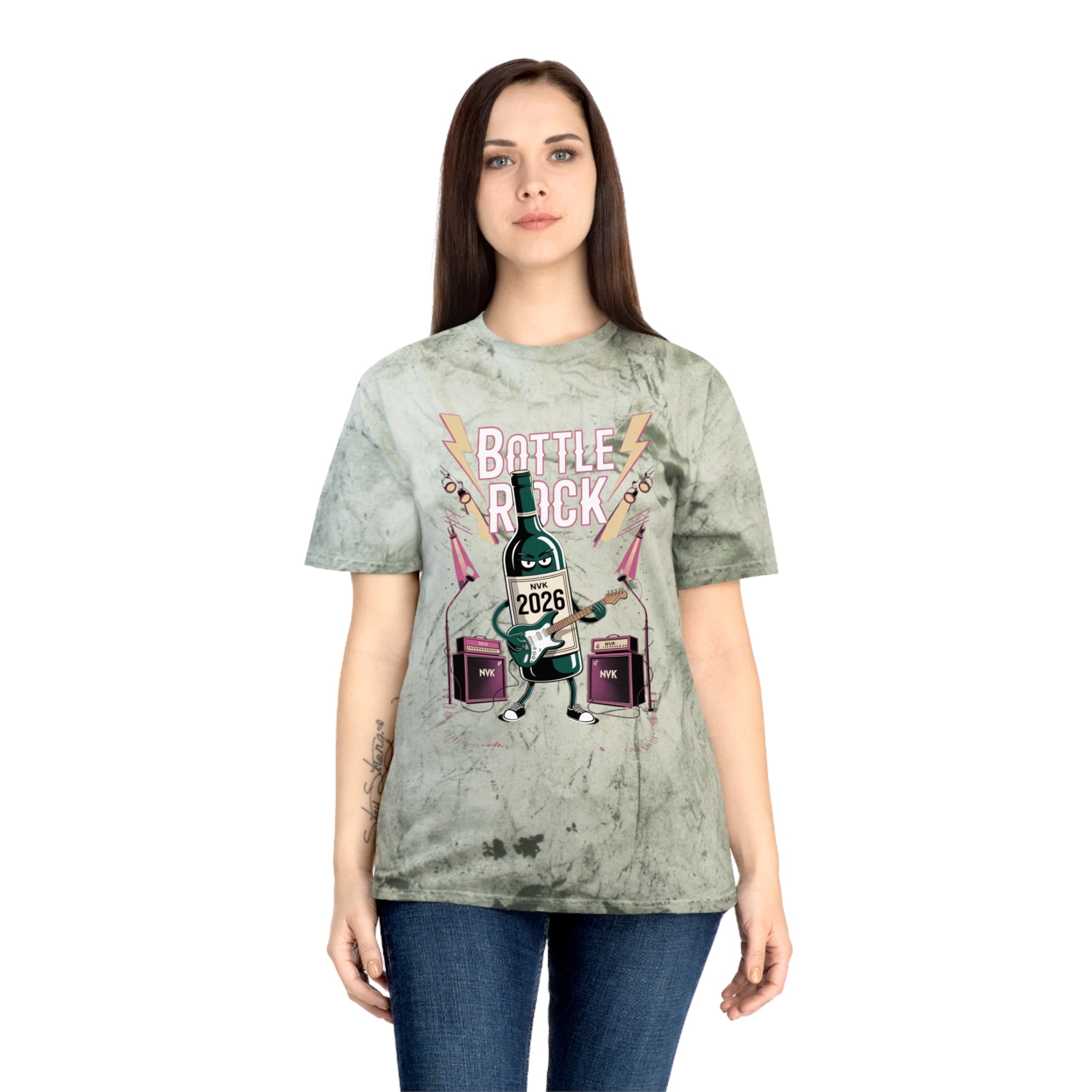 NVK BOTTLE ROCK TEE™ — Vintage Tie-Dye Graphic