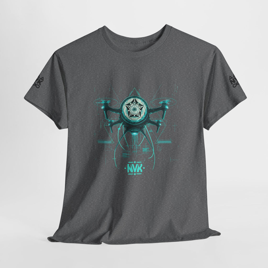 NVK ALIEN DRONE EMBLEM TEE™ — Futuristic Tech Graphic