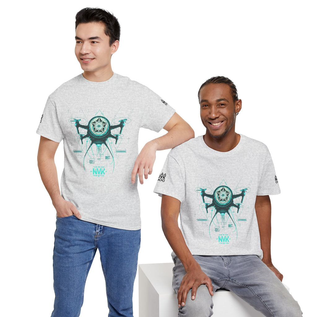 NVK ALIEN DRONE EMBLEM TEE™ — Futuristic Tech Graphic