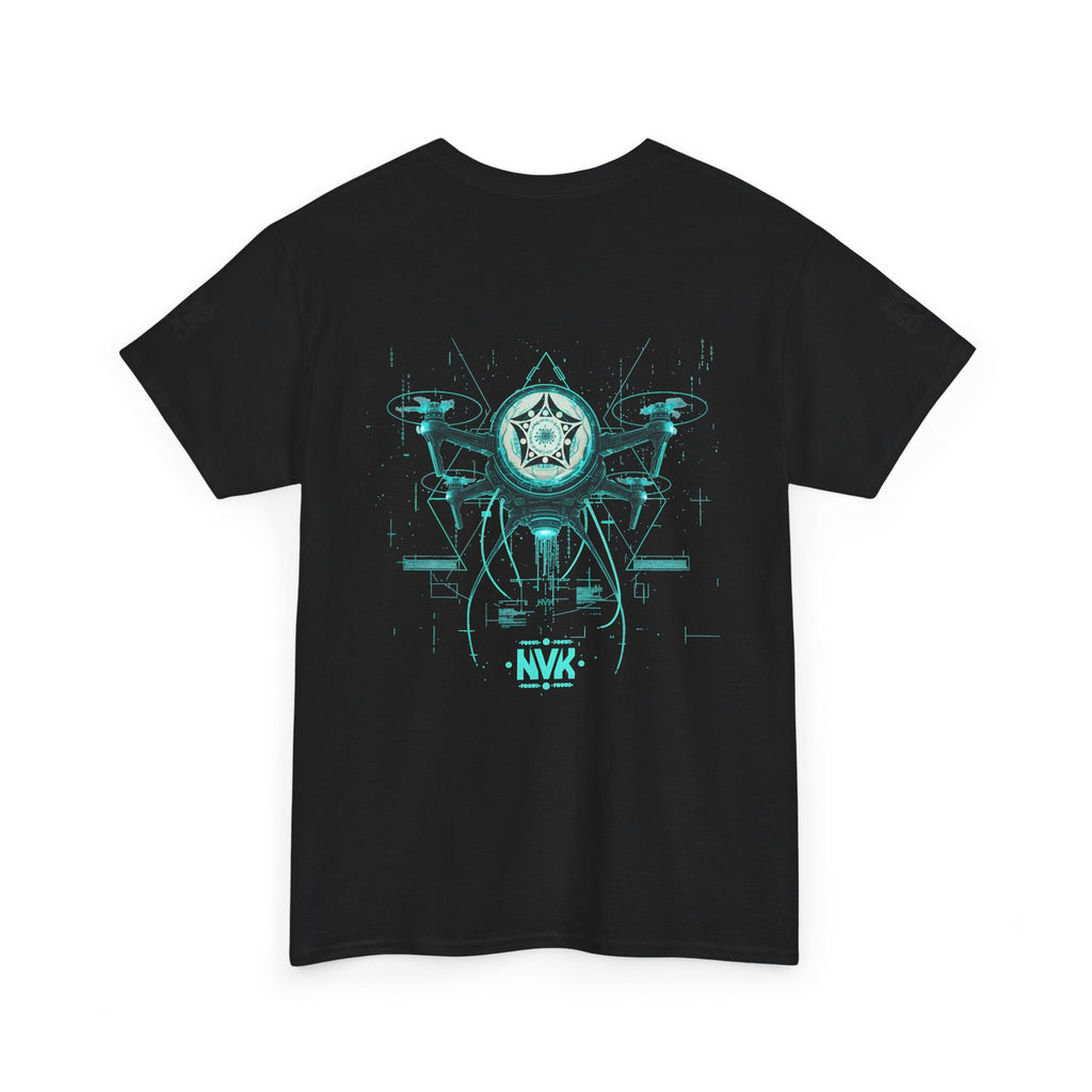 NVK ALIEN DRONE EMBLEM TEE™ — Futuristic Tech Graphic
