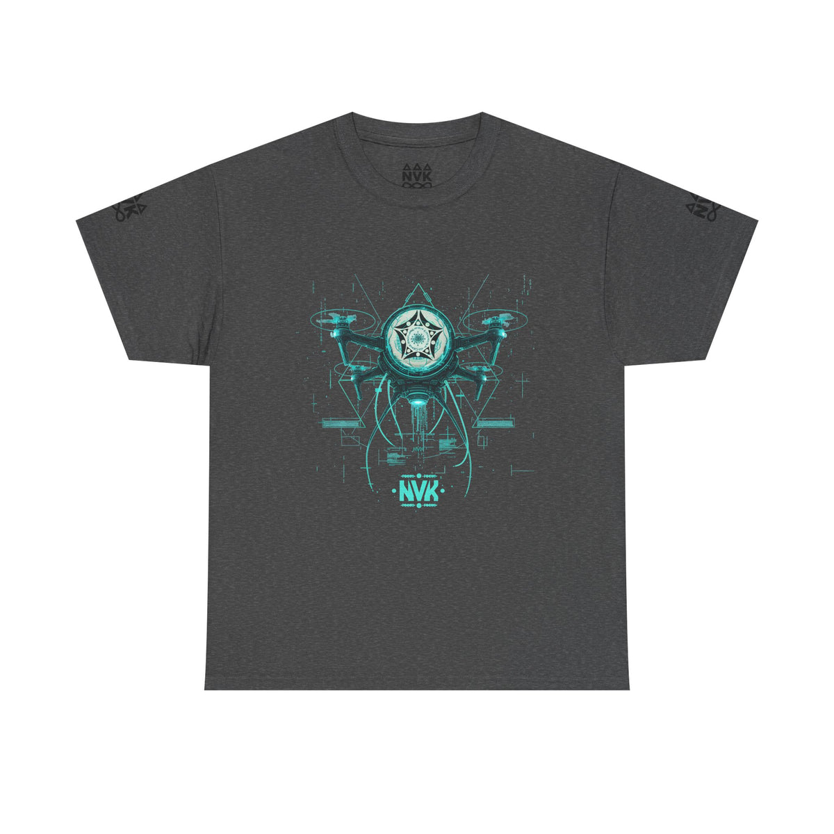 NVK ALIEN DRONE EMBLEM TEE™ — Futuristic Tech Graphic