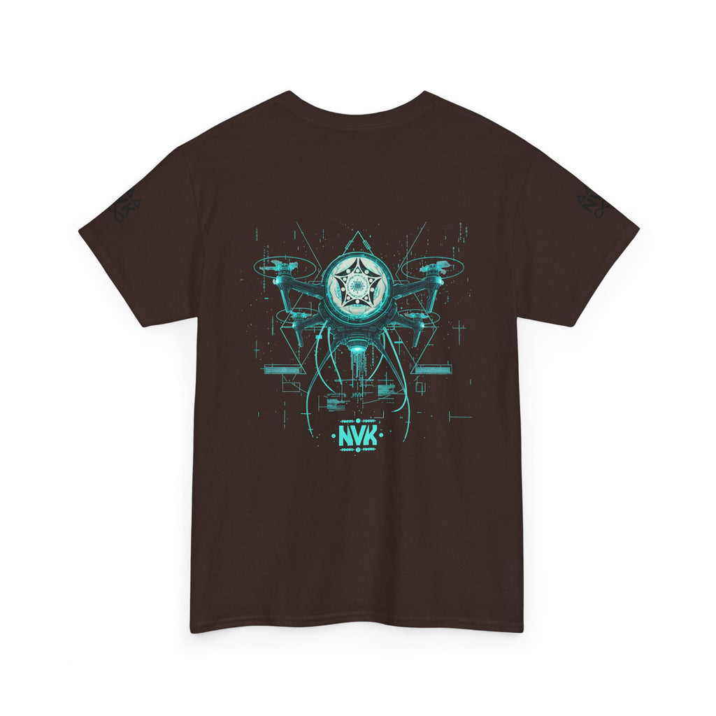 NVK ALIEN DRONE EMBLEM TEE™ — Futuristic Tech Graphic