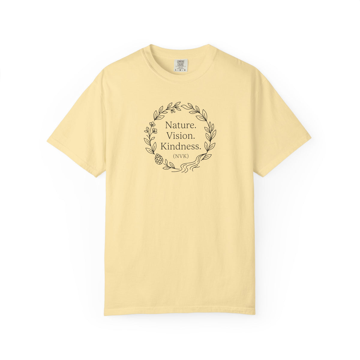 NVK NATURE VISION KINDNESS TEE™ — Floral Wreath Graphic