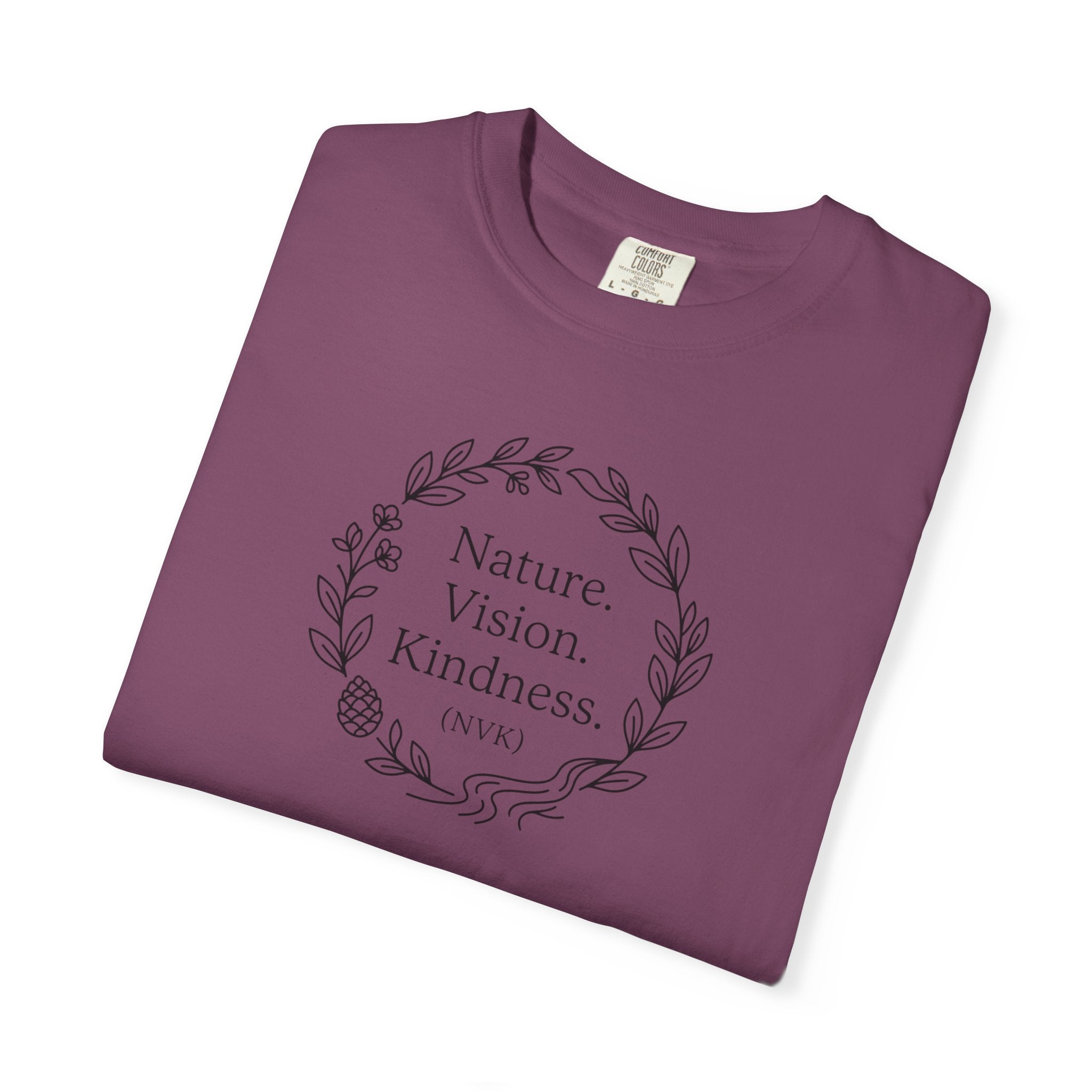 NVK NATURE VISION KINDNESS TEE™ — Floral Wreath Graphic