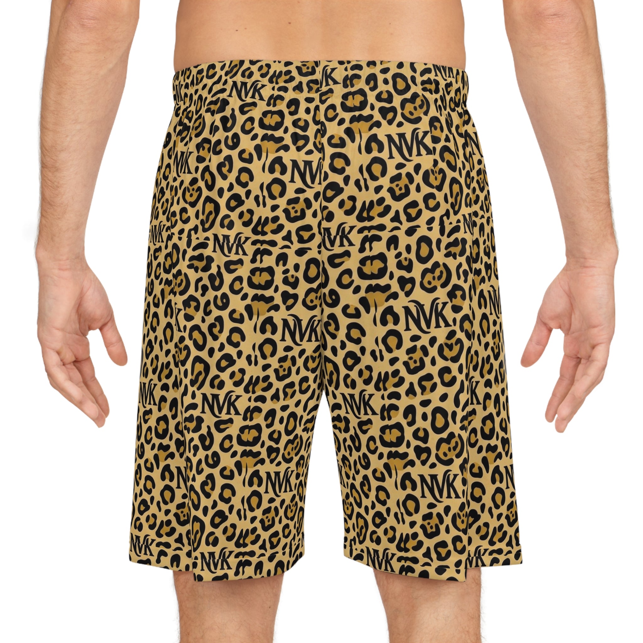 NVK LEOPARD BASKETBALL SHORTS™ — Men's AOP Athletic