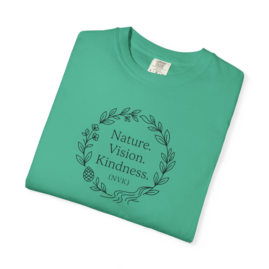 NVK NATURE VISION KINDNESS TEE™ — Floral Wreath Graphic