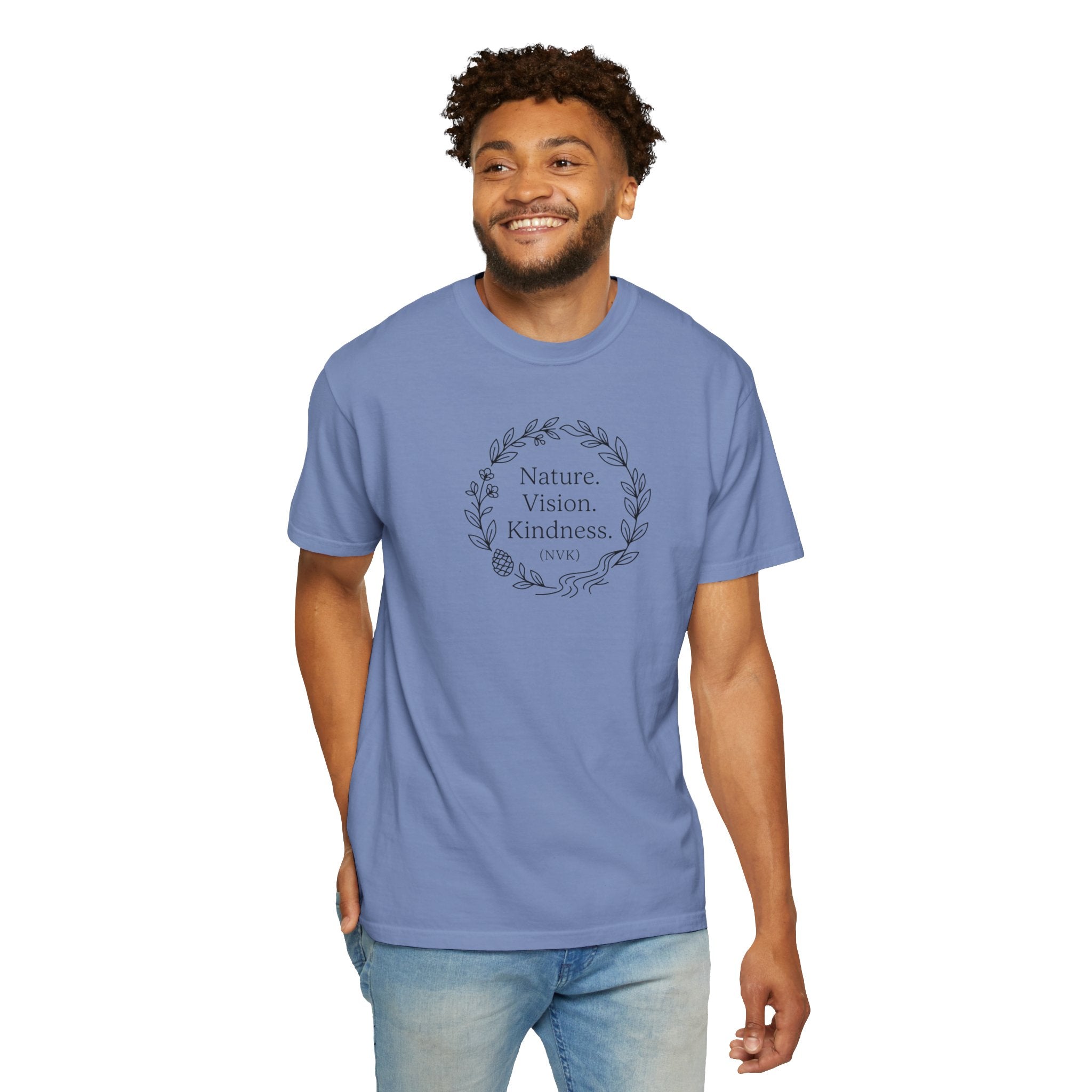 NVK NATURE VISION KINDNESS TEE™ — Floral Wreath Graphic