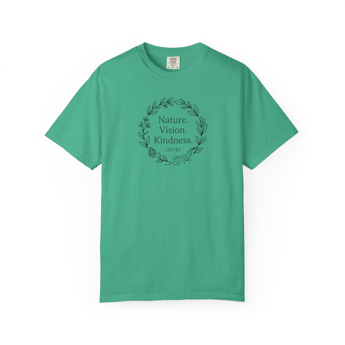 NVK NATURE VISION KINDNESS TEE™ — Floral Wreath Graphic