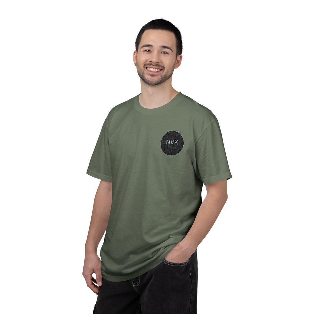 NVK MINIMAL LOGO TEE™ — Heavyweight Garment-Dyed Essential