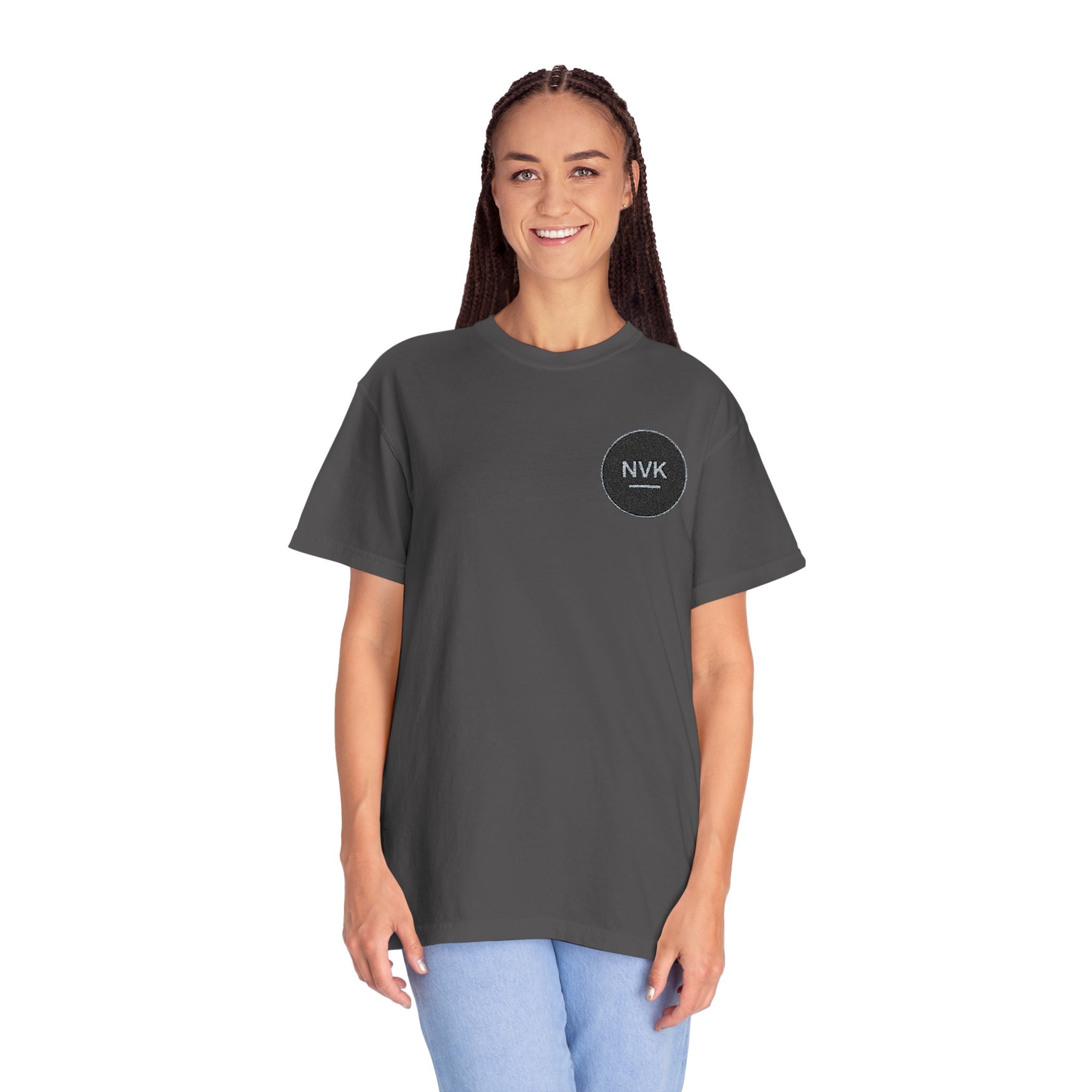 NVK MINIMAL LOGO TEE™ — Heavyweight Garment-Dyed Essential