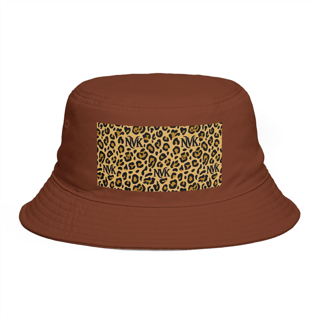 NVK LEOPARD BUCKET HAT™ — Brown Safari Print Sun Hat