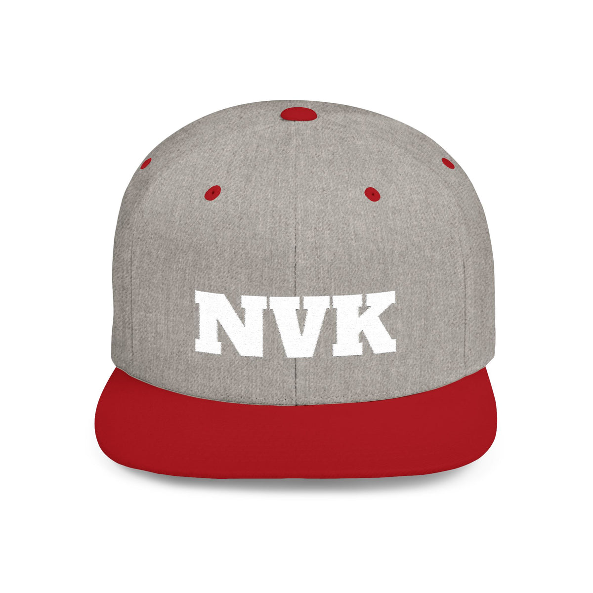 NVK FLAT BILL SNAPBACK™ — Bold Distressed Embroidered Logo