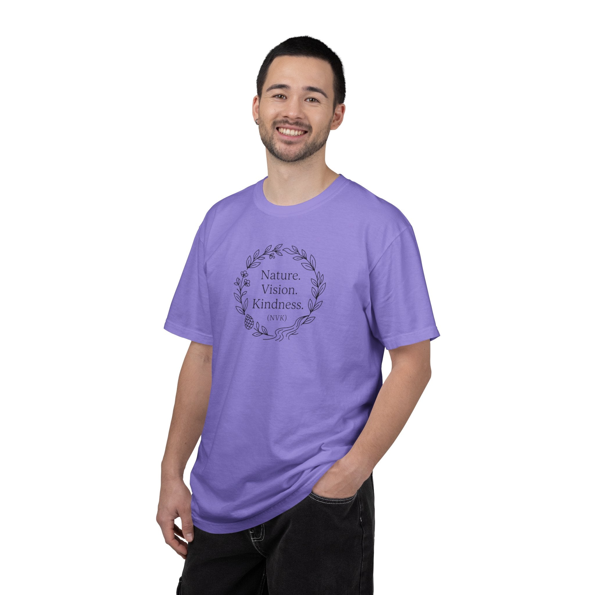 NVK NATURE VISION KINDNESS TEE™ — Floral Wreath Graphic
