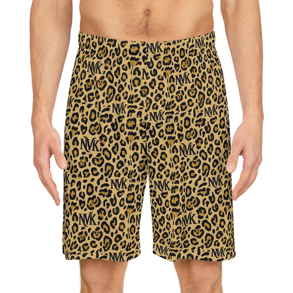 NVK LEOPARD BASKETBALL SHORTS™ — Men's AOP Athletic