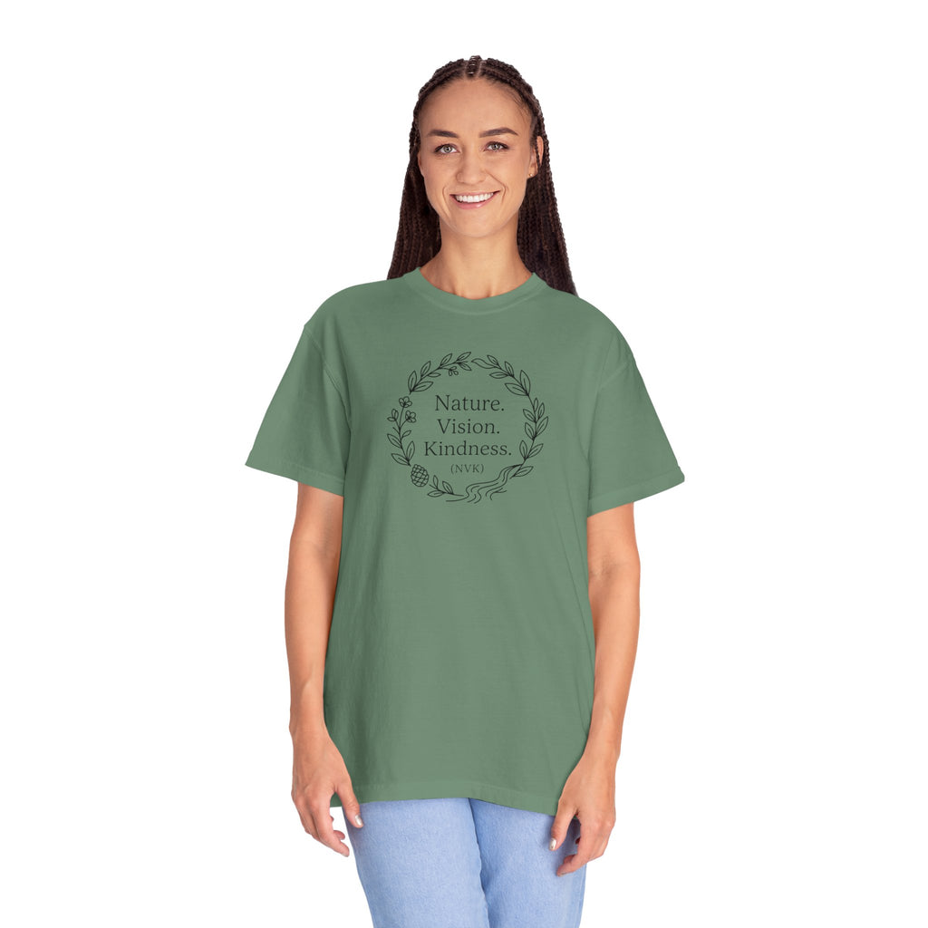 NVK NATURE VISION KINDNESS TEE™ — Floral Wreath Graphic