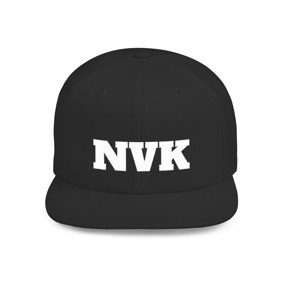 NVK FLAT BILL SNAPBACK™ — Bold Distressed Embroidered Logo