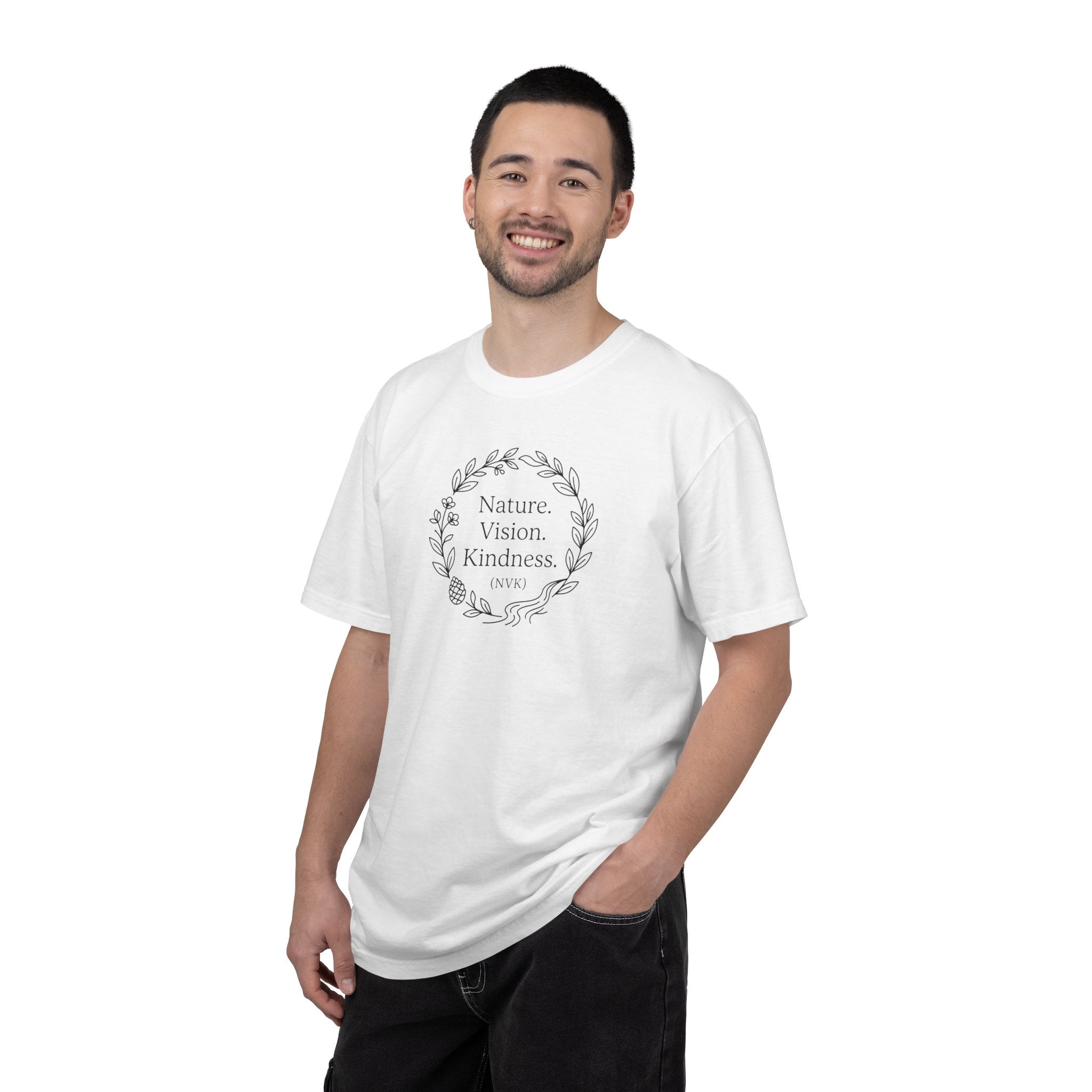 NVK NATURE VISION KINDNESS TEE™ — Floral Wreath Graphic