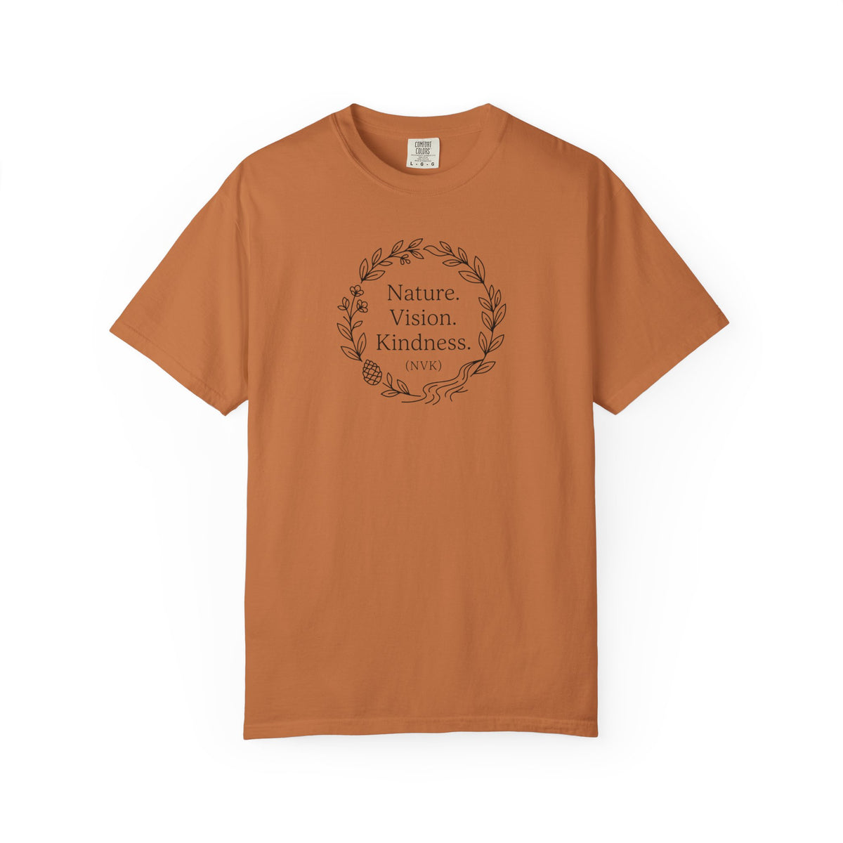 NVK NATURE VISION KINDNESS TEE™ — Floral Wreath Graphic