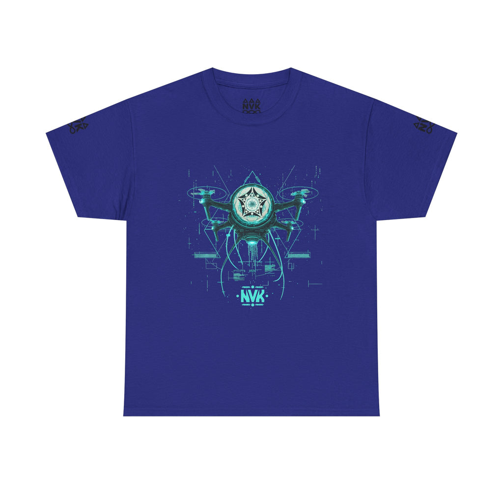 NVK ALIEN DRONE EMBLEM TEE™ — Futuristic Tech Graphic