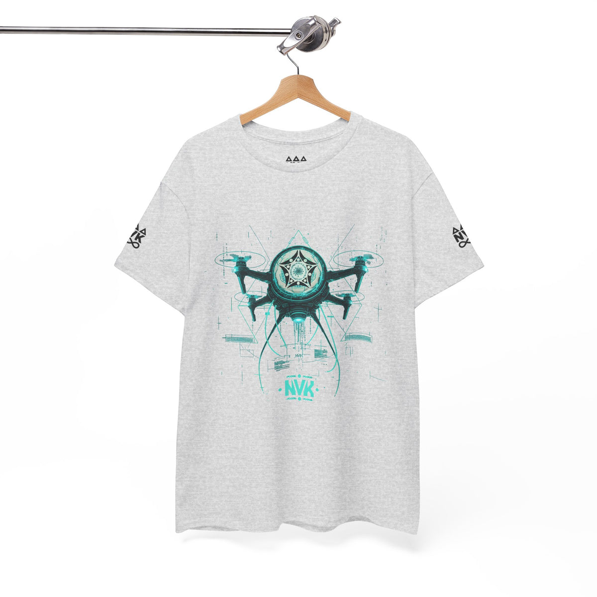 NVK ALIEN DRONE EMBLEM TEE™ — Futuristic Tech Graphic