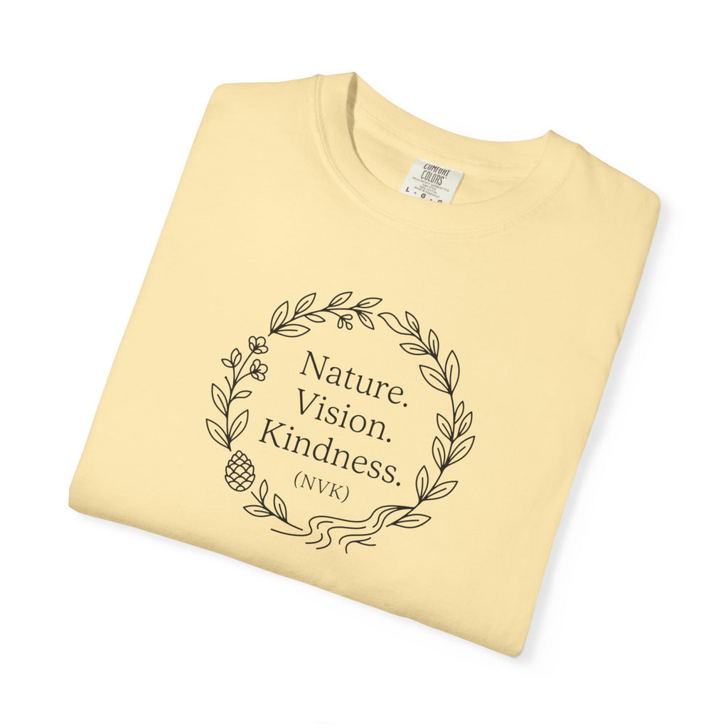 NVK NATURE VISION KINDNESS TEE™ — Floral Wreath Graphic