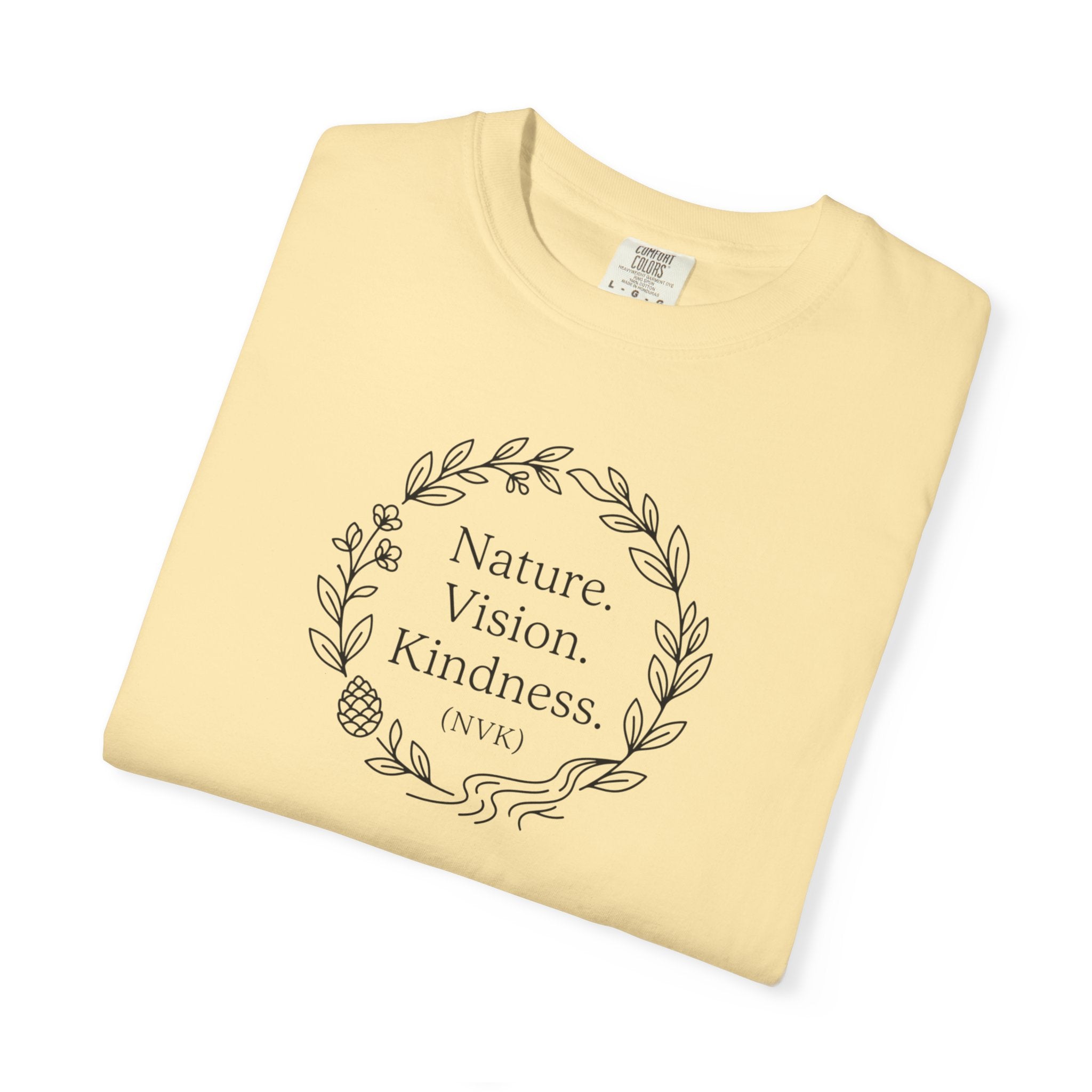 NVK NATURE VISION KINDNESS TEE™ — Floral Wreath Graphic