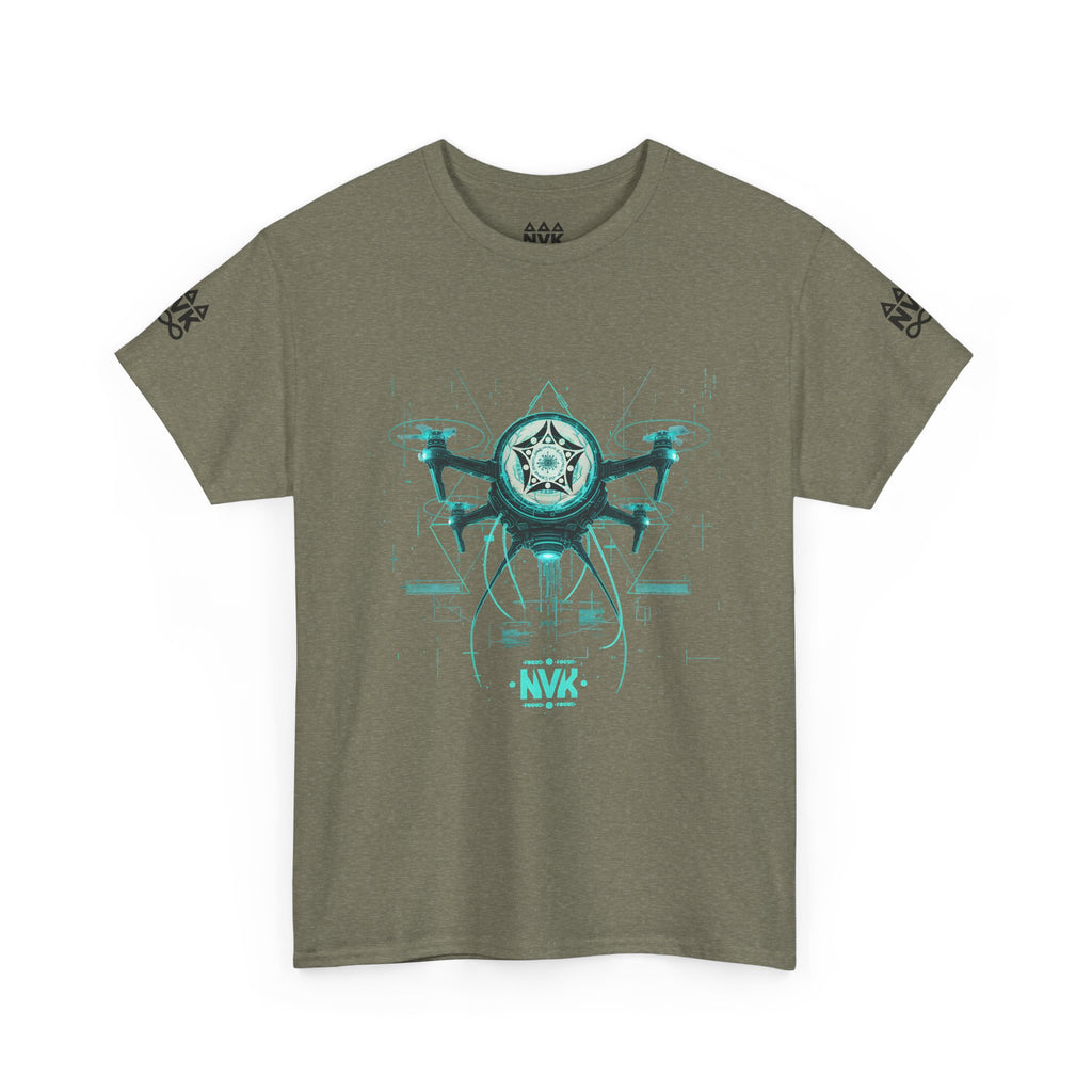 NVK ALIEN DRONE EMBLEM TEE™ — Futuristic Tech Graphic