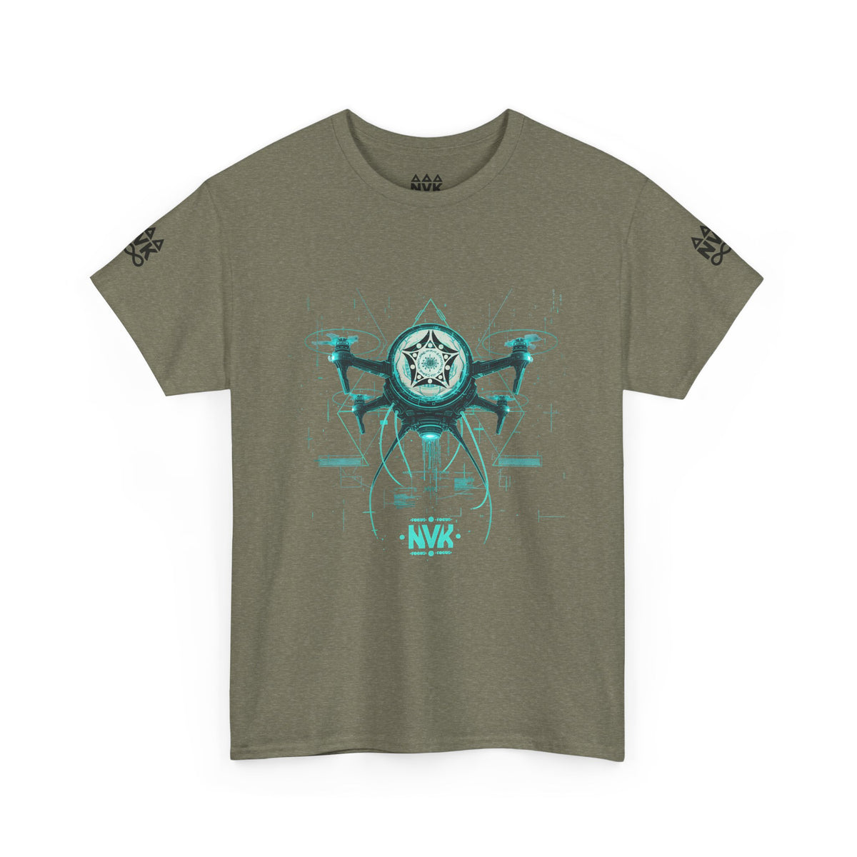 NVK ALIEN DRONE EMBLEM TEE™ — Futuristic Tech Graphic