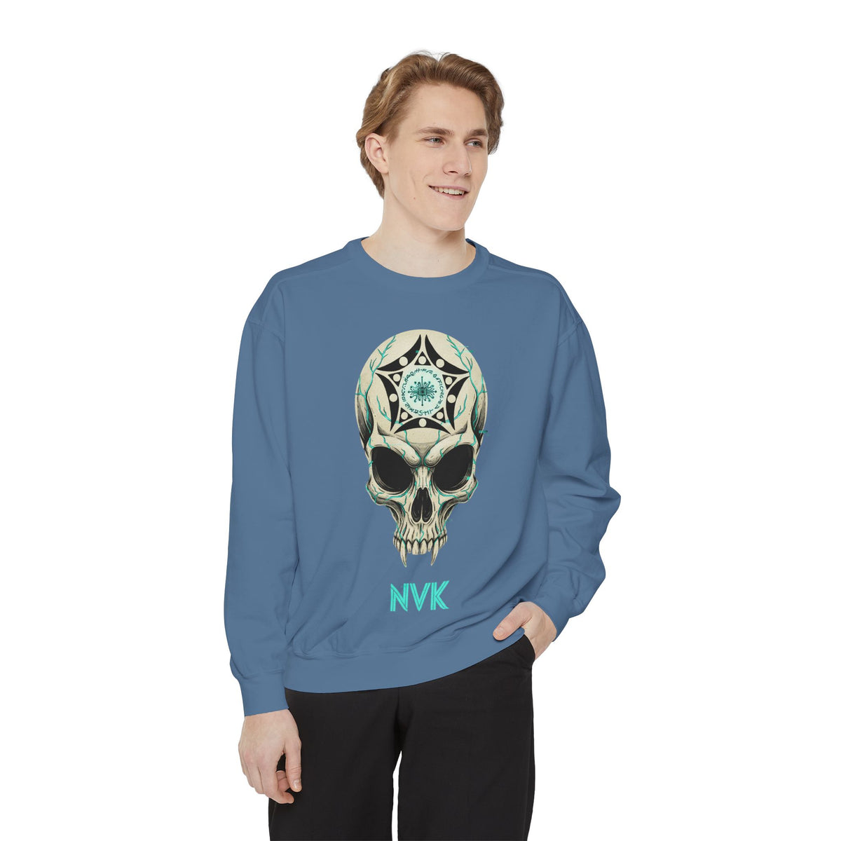 NVK BUGA SPHERE SKULL SWEATSHIRT™ — Graphic Crewneck